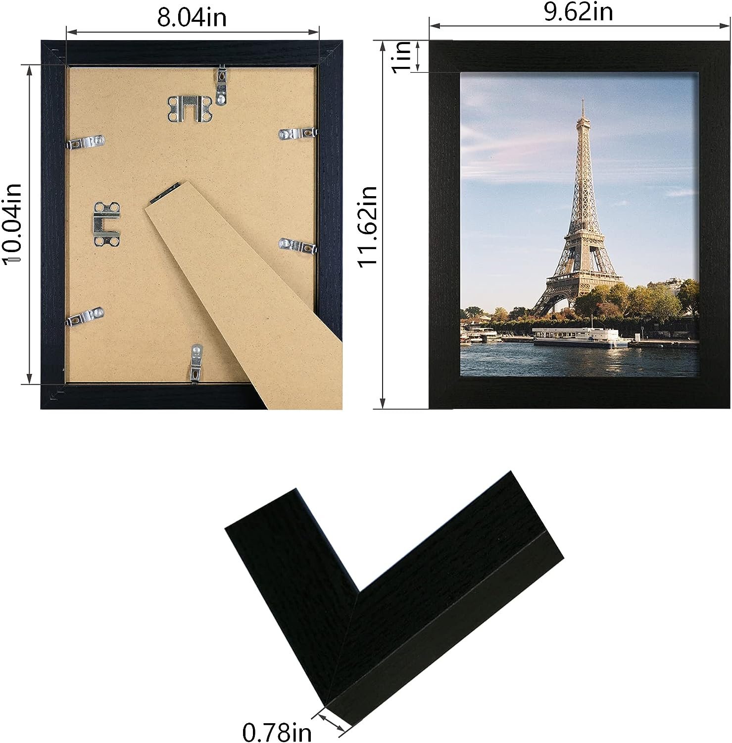 Factory Wholesale 4x6 5×7 8x10 11x14 12x16 Customize Any Size Photo Frame For Desktop And Wall 