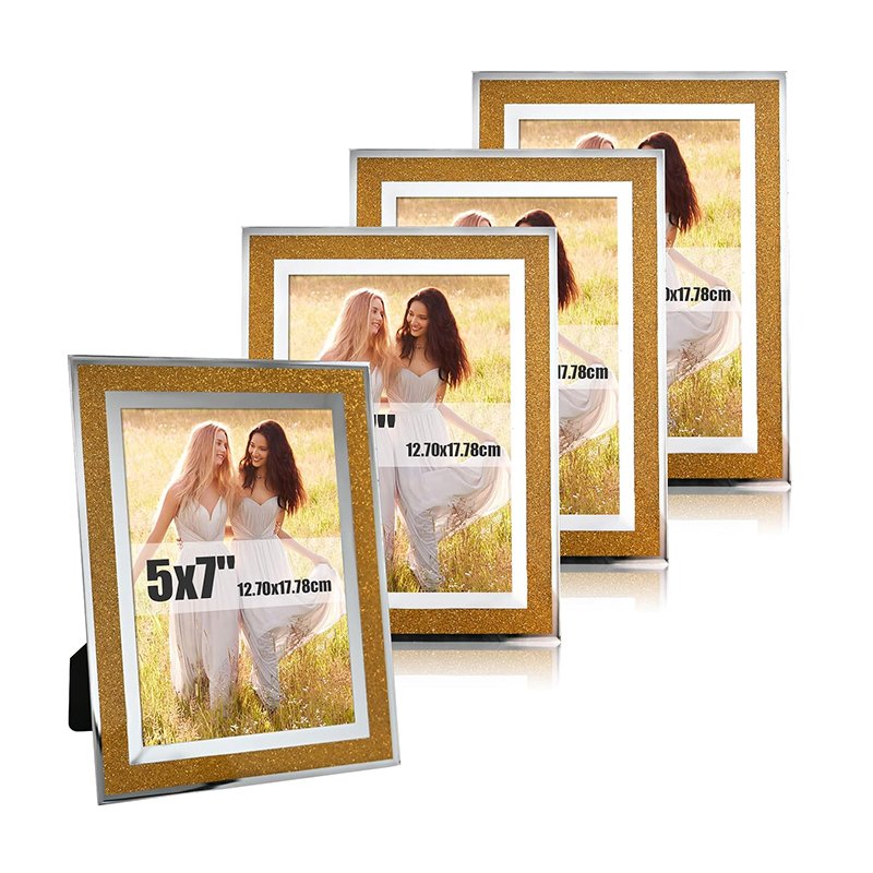 Factory Wholesale Customized 4X6 5×7 Picture Frame Glass for Tabletop Display Vertical or Horizontal, Photo Frames